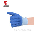 Hespax Kids de látex de goma de goma Guante de trabajo Protective